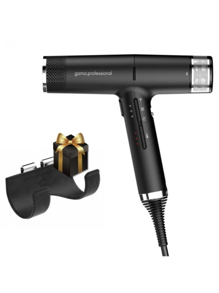 Фен GaMa iQ2 Perfetto Oxy Active Black 1600Вт PH6075.BK держатель в подарок