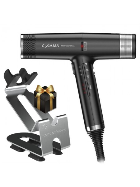 Фен GaMa iQ3 Perfetto Oxy Active Black 1600Вт PH6080.BK ( підставка PT9912 йде в подарунок)