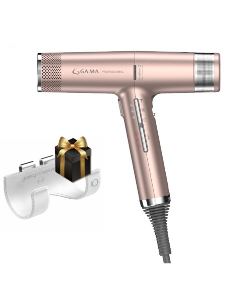 Фен GaMa iQ3 Perfetto Oxy Active Rose Gold 1600Вт PH6080.PK держатель в подарок